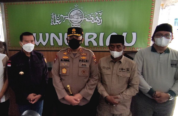 Kapolda Riau Puji PWNU Gelar Vaksinasi dan Bazar Migor Murah 1 NU vaksin 2